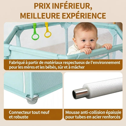 Parc de jeu pliable hexagonal pour enfants